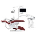 Chirana Effective fogászati egység alsó tömlőkkel, sebészeti elszívással