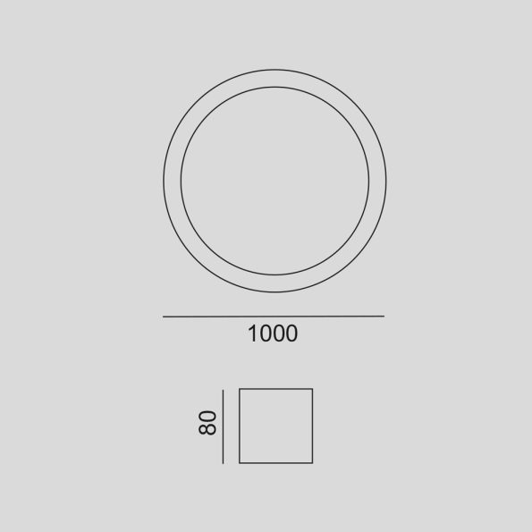 LAKO Ring Super Slim 1000 mm-es LED függőlámpa fogorvosi rendelők számára - Image 8