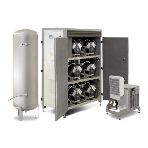 Compresor EKOM DK50 6x4VRT S/M, cu carcasa de insonorizare si uscator de aer prin refrigerare
